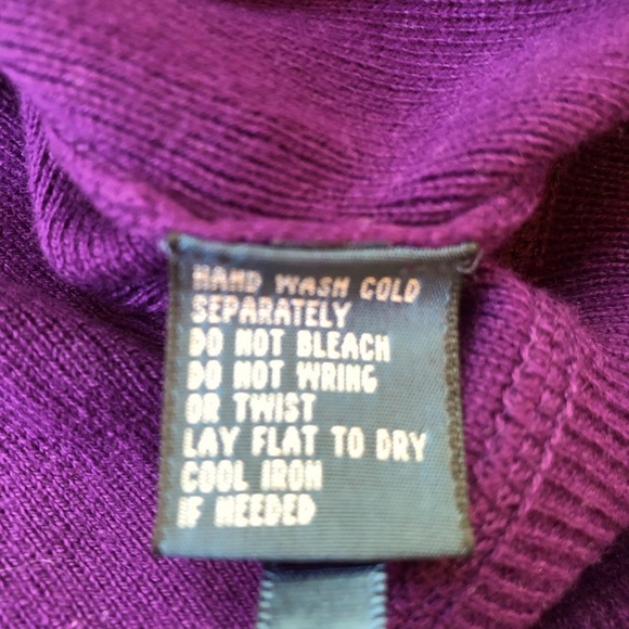Polo Ralph Lauren Purple Fine Gage Knit Crewneck Sweater Size L - Picture 7 of 7